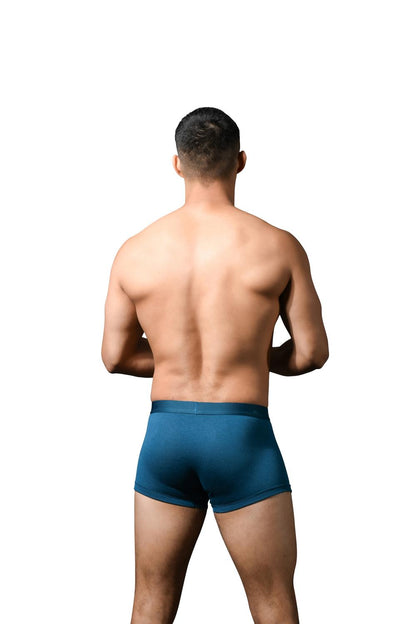 Andrew Christian Maßgeschneiderte Modal-Boxershorts in Blaugrün