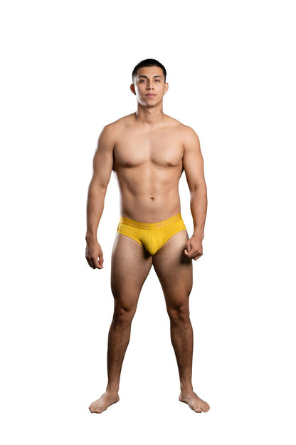 Andrew Christian Slipy CoolFlex Modal z SHOW-IT® Musztarda