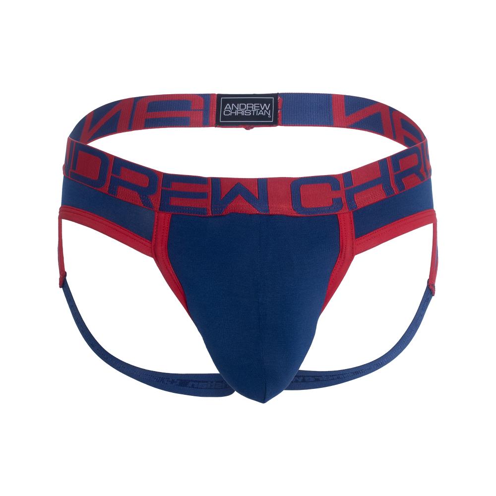 Andrew Christian CoolFlex Modal Frame Jock w/ SHOW-IT® Navy – Gunderwear