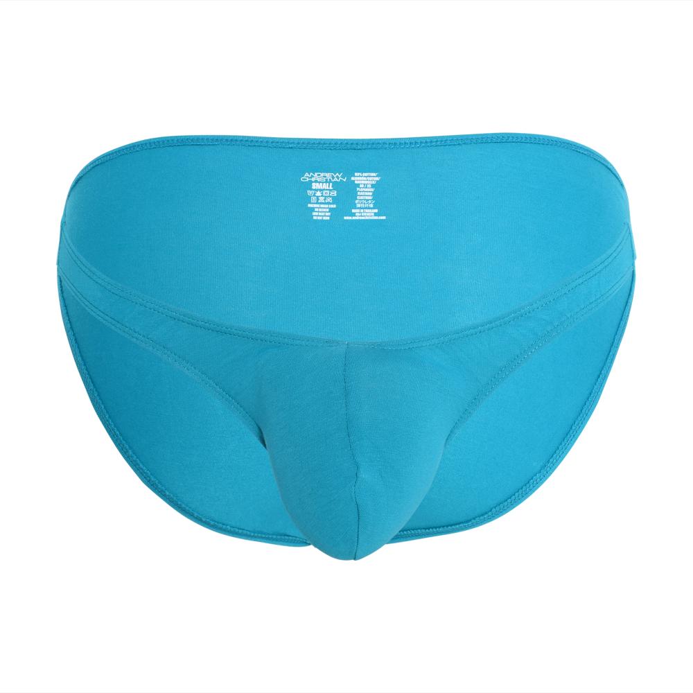 Andrew Christian Deep V-Cut Brief w/ ALMOST NAKED® Teal