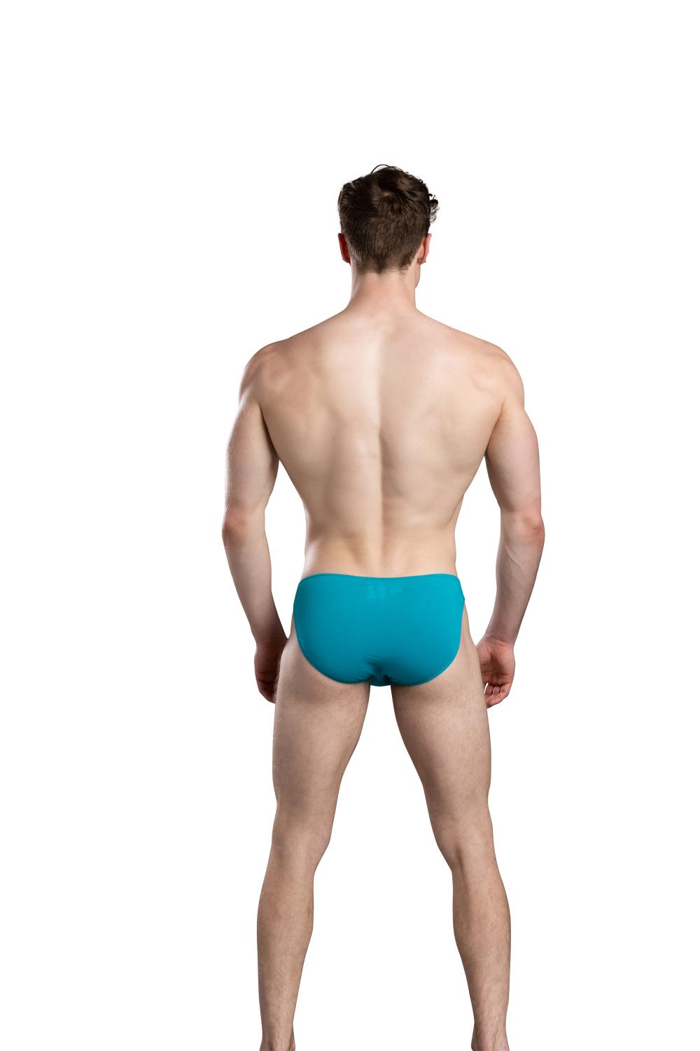 Andrew Christian Deep V-Cut Brief w/ ALMOST NAKED® Teal