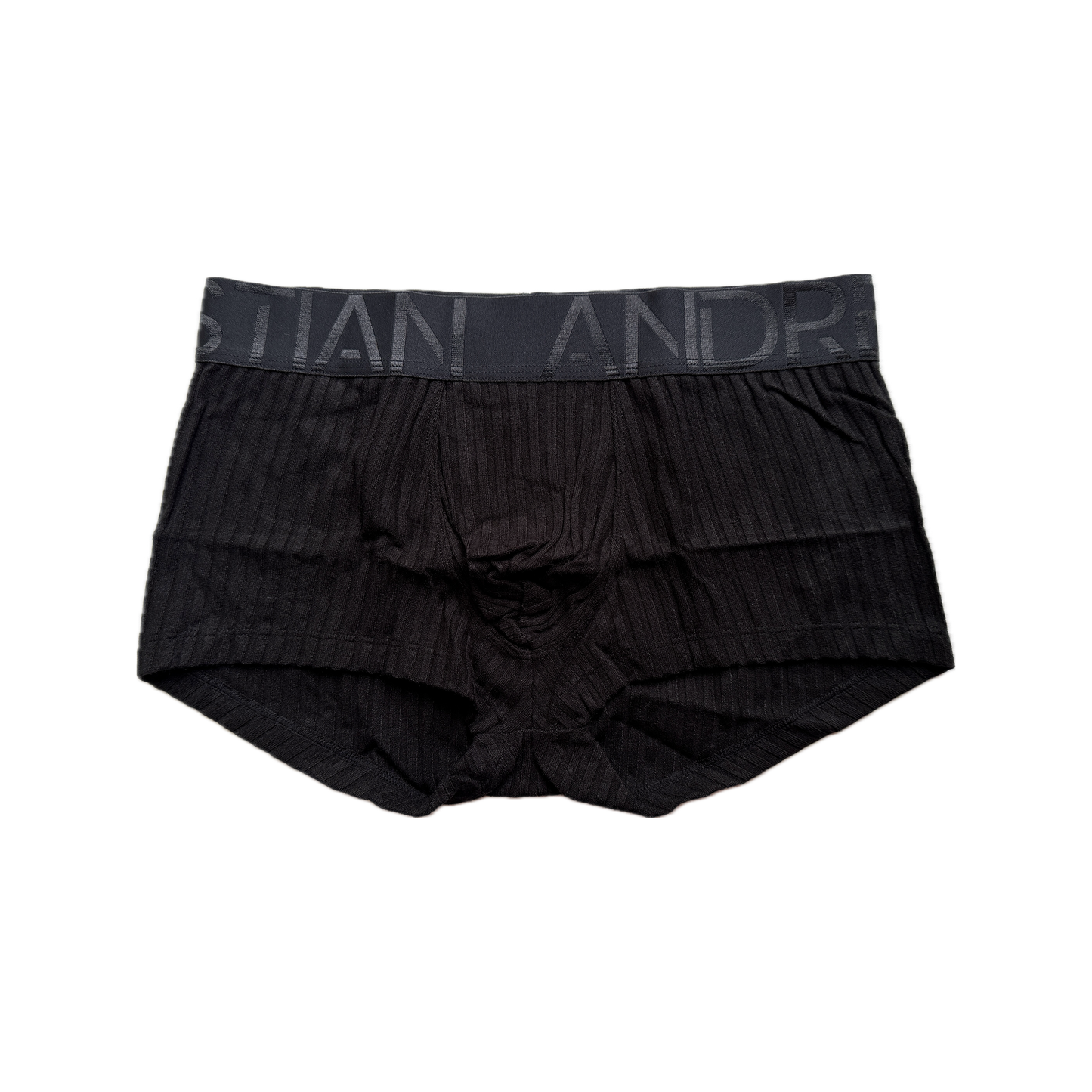Andrew Christian Essential Rib Boxer w/ ALMOST NAKED® Black