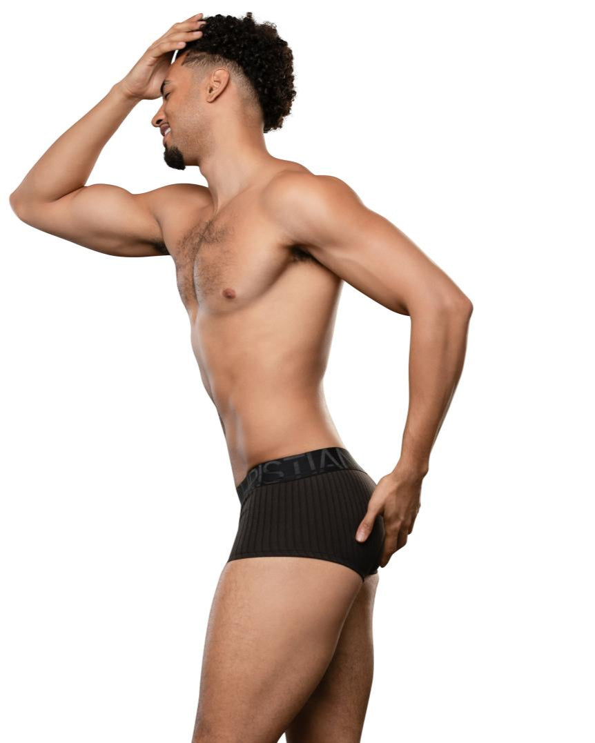 Andrew Christian Essential Rib Boxer w/ ALMOST NAKED® Black
