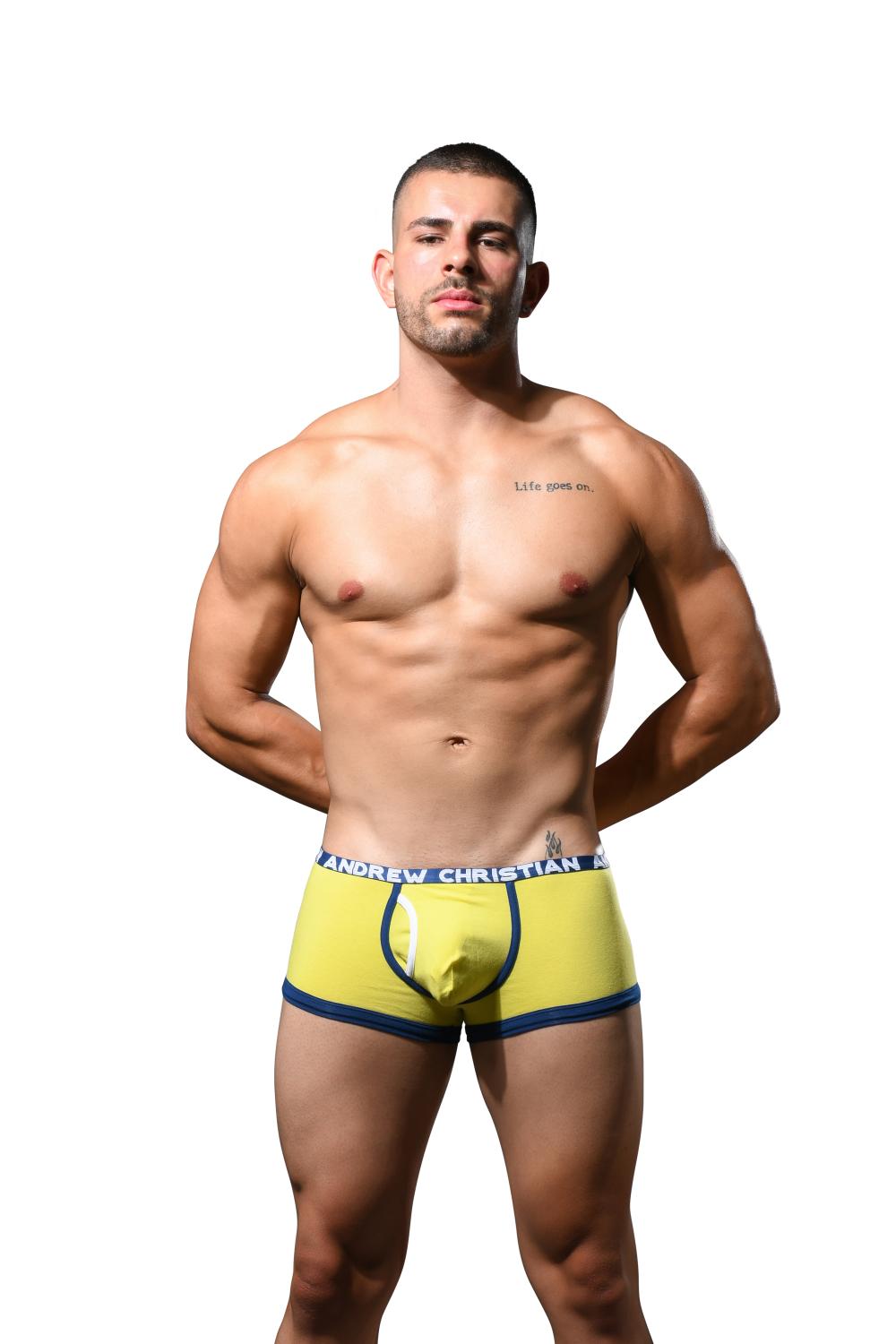 Andrew Christian Fly Tagless Boxer m/ ALMOST NAKED® Citrusgul