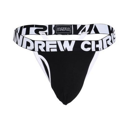 Andrew Christian Fly Y-Back Thong w/ ALMOST NAKED® Black