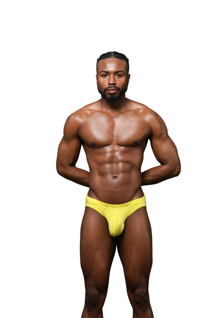Andrew Christian Happy No-Show Brief Citrus Yellow