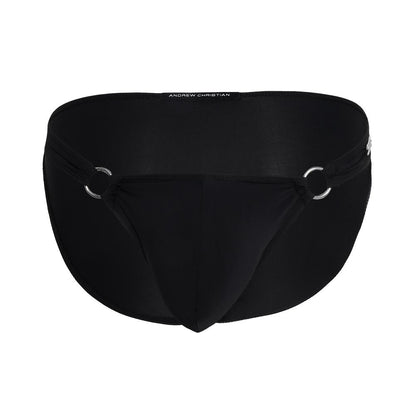 Andrew Christian Low Cut Ring Brief w/ ALMOST NAKED®Black