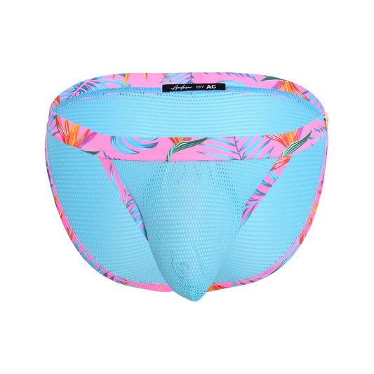 Andrew Christian Miami Cabana Boy Tropical Mesh Brief w/ ALMOST NAKED®