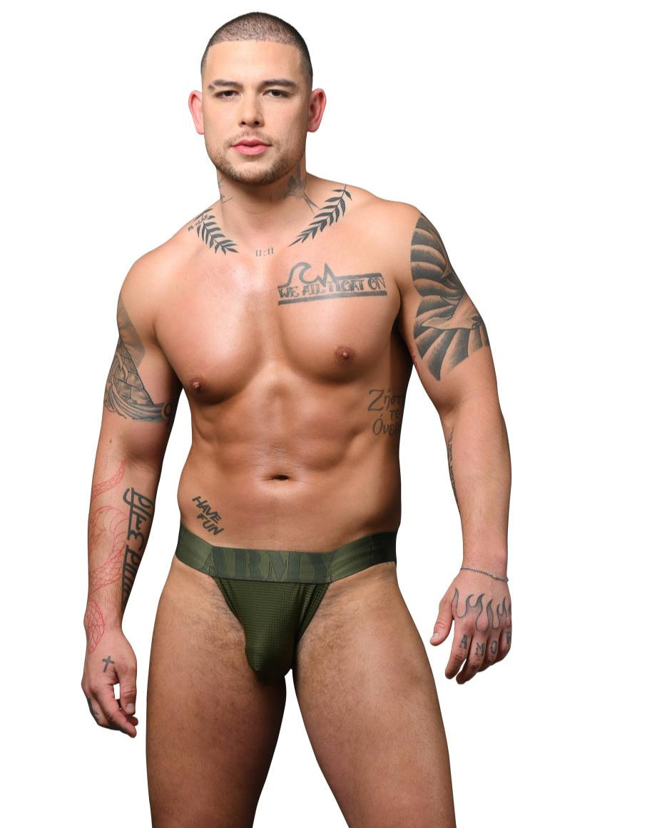 Andrew Christian Military Brief w/ ALMOST NAKED® Olive