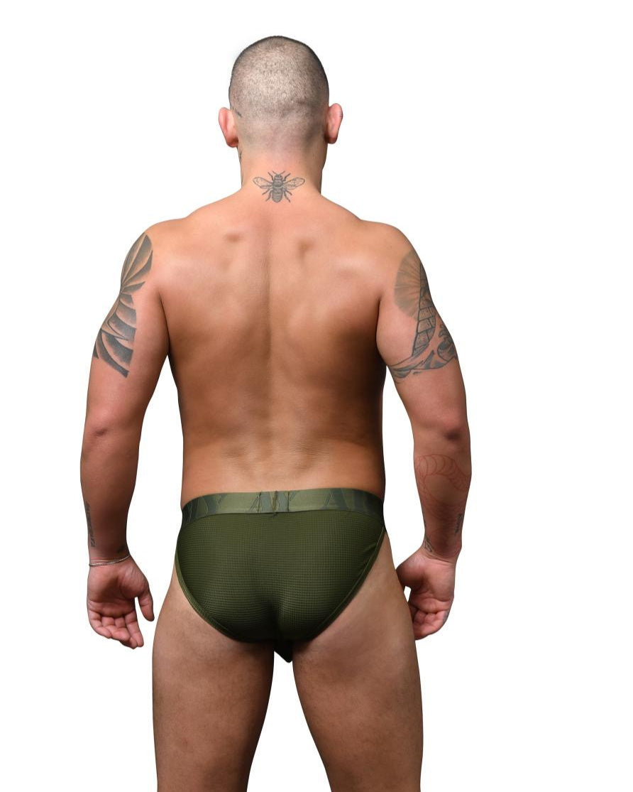 Andrew Christian Military Brief w/ ALMOST NAKED® Olive