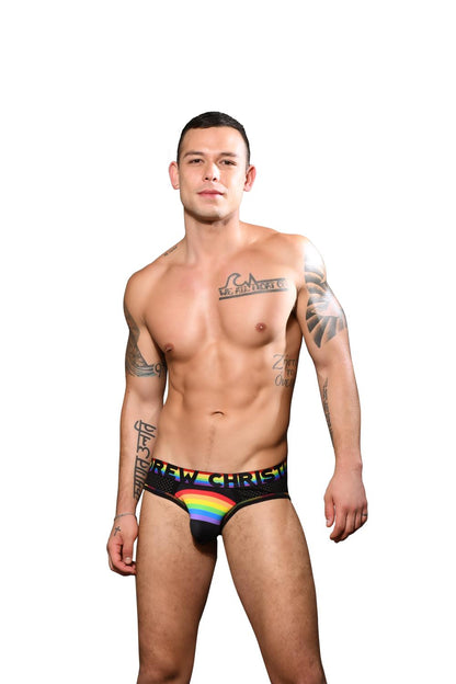 Andrew Christian Rainbow Arch Mesh Brief med ALMOST NAKED®