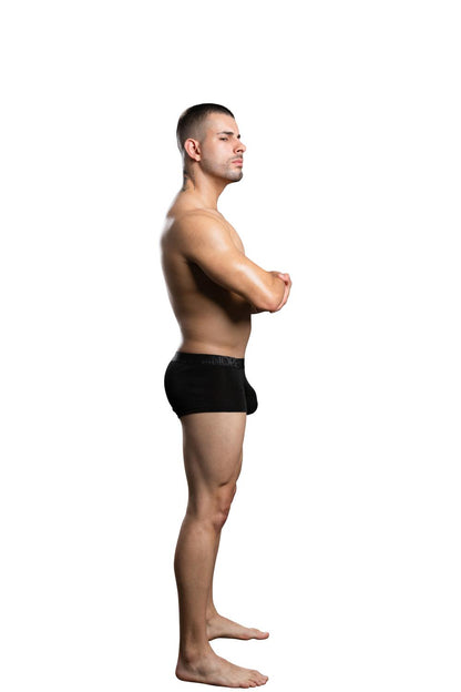 Andrew Christian Sensual Rib Boxer w/ ALMOST NAKED® Black