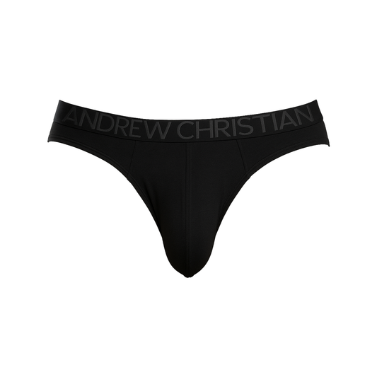 Andrew Christian Sensual Rib Brief w/ ALMOST NAKED® Black