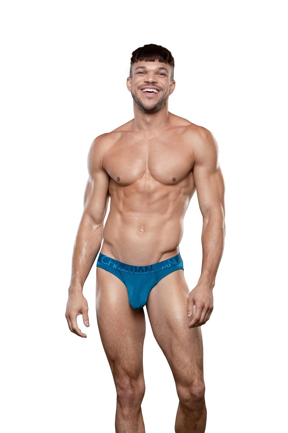 Andrew Christian Sensual Rib Brief w/ ALMOST NAKED® Teal