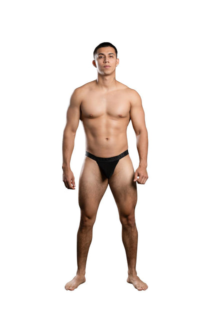 Andrew Christian Sensual Rib Thong w/ ALMOST NAKED®Black