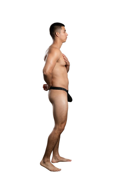 Andrew Christian Sensual Rib Thong w/ ALMOST NAKED®Black