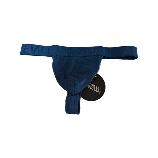 Andrew Christian Sensual Rib Thong w/ ALMOST NAKED® Teal