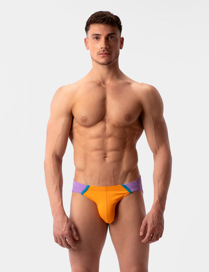 Barcode Berlin Avas Swim Brief Orange-Lilac-Blue