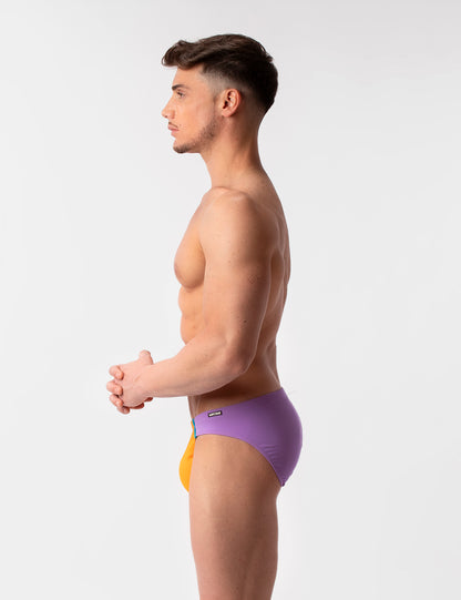 Barcode Berlin Avas Swim Brief Orange-Lilac-Blue