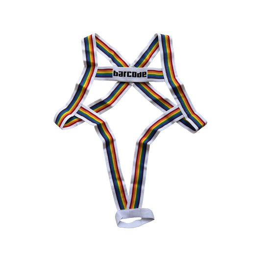 Barcode Berlin Body Harness Pride Ikem White