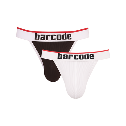 Barcode Berlin Cosme Jockstrap Multipack 1x Black + 1x White