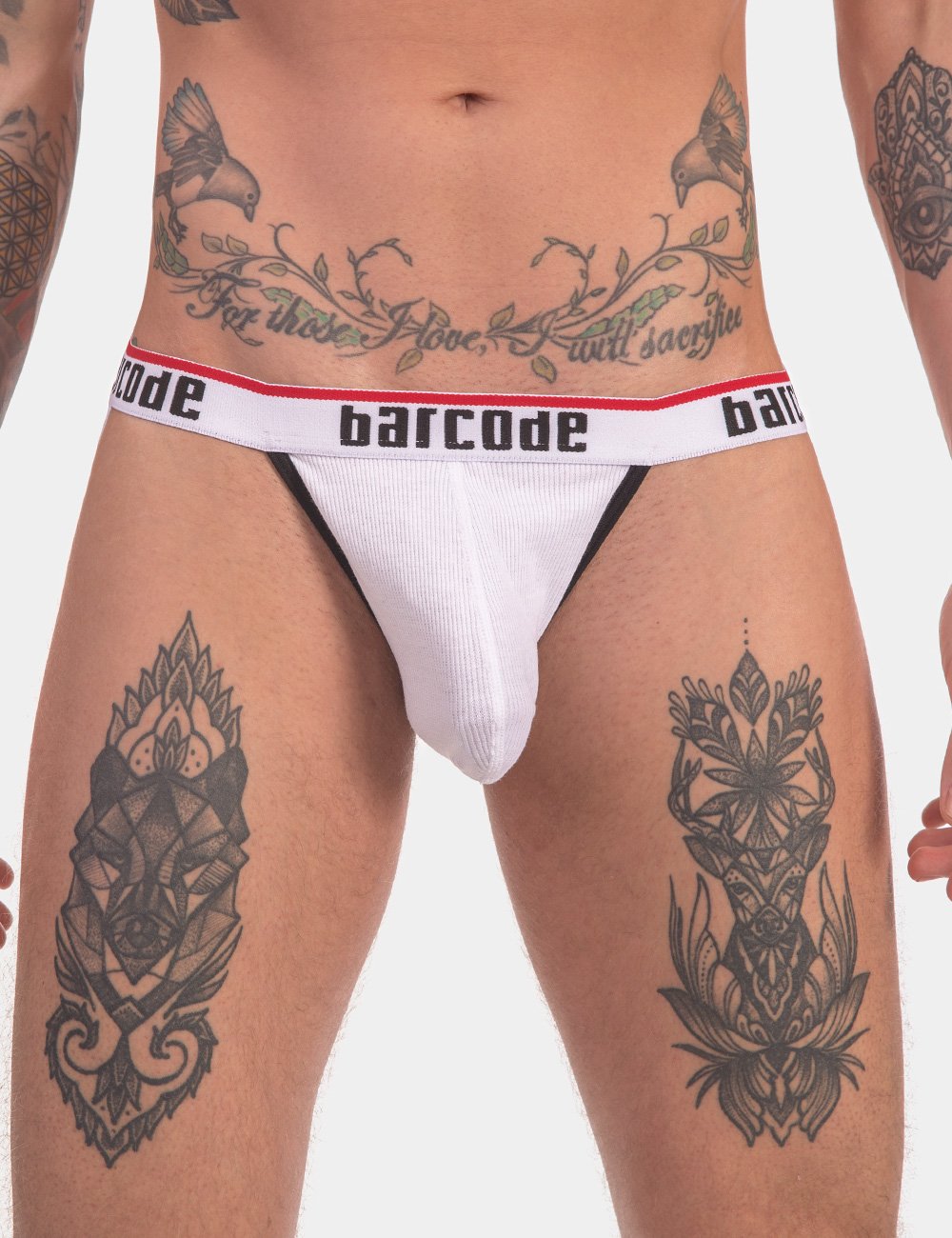 Cosme Ruaix Barcode Berlin Cosme Jockstrap White – Gunderwear