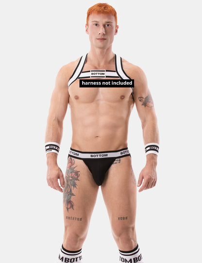 Barcode Berlin Jockstrap BOTTOM Schwarz-Weiß