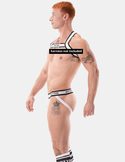 Barcode Berlin Jockstrap BOTTOM White-Black