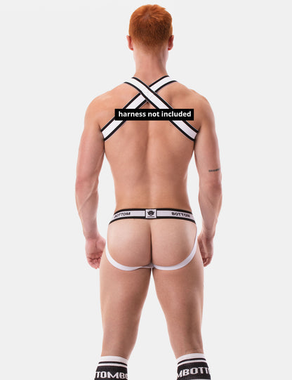 Barcode Berlin Jockstrap BOTTOM White-Black