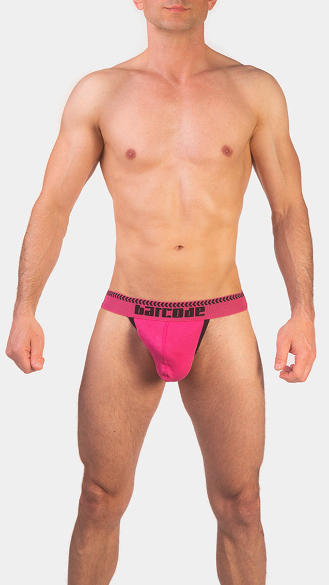 Barcode Berlin Kavan Jockstrap Różowo-Czarny