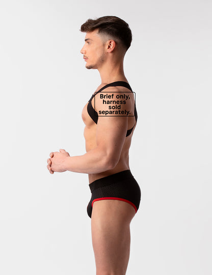 Barcode Berlin Mesh Brief Sicile Black-Red