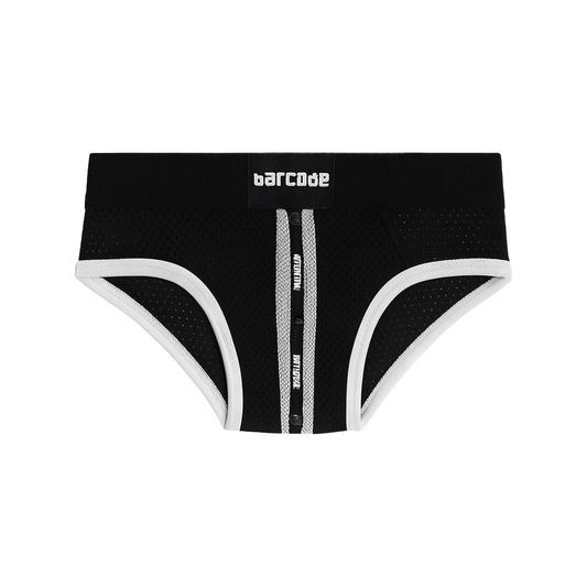 Barcode Berlin Mesh Brief Sicile Black-White