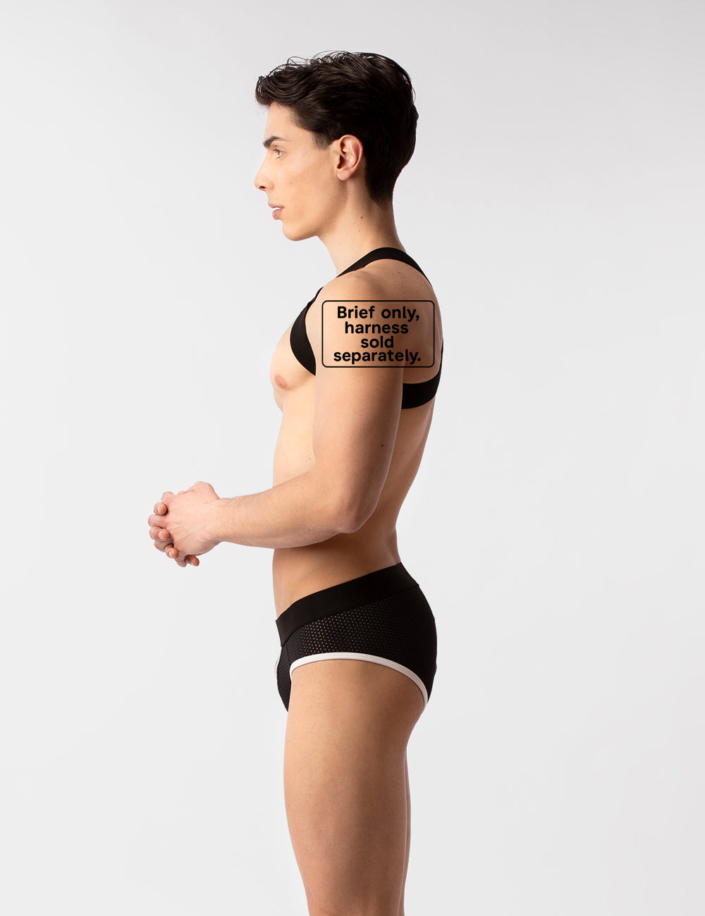 Barcode Berlin Mesh Brief Sicile Black-White