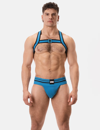 Barcode Berlin Monipakkaus 1x Andreus Jockstrap + 1x Colin Harness Sini-Musta
