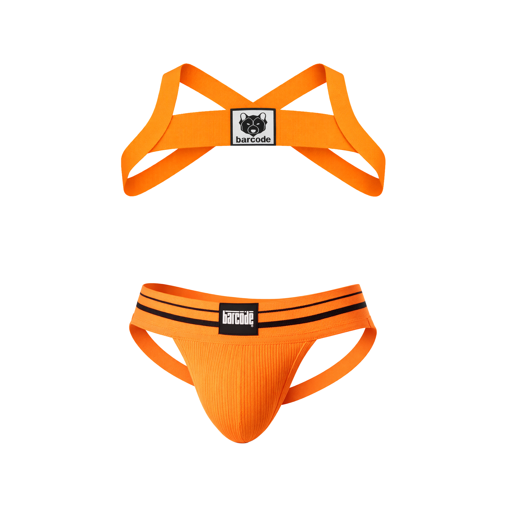 Barcode Berlin Multipack 1x Andreus Jockstrap + 1x Harness Leonsh Neonorange