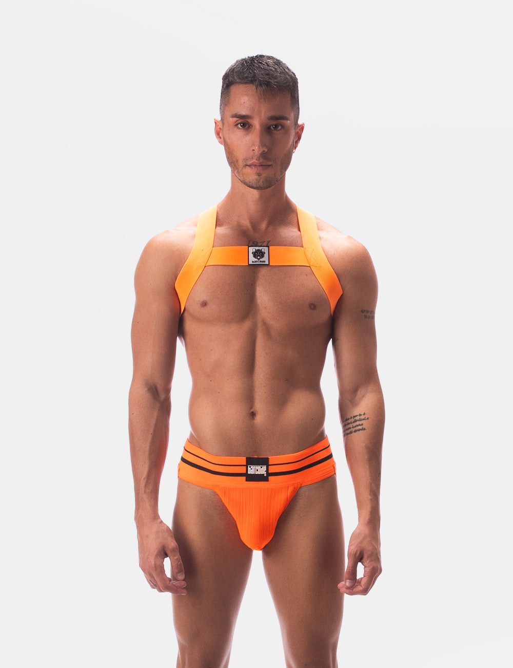 Barcode Berlin Multipack 1x Andreus Jockstrap + 1x Harness Leonsh Neonorange