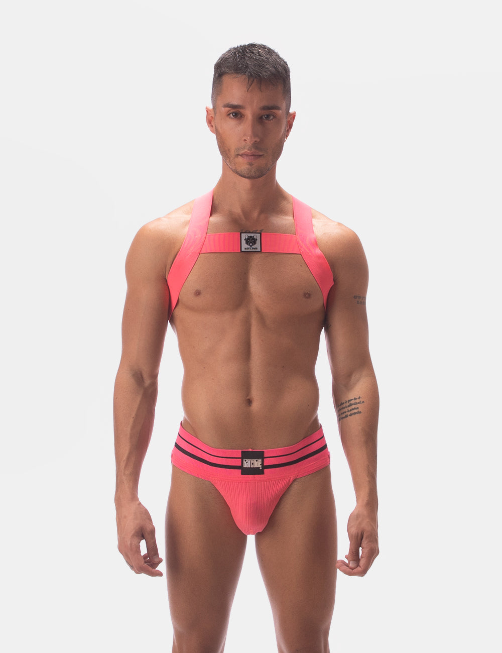 Barcode Berlin Multipack 1x Andreus Jockstrap + 1x Harness Leonsh Neonpink