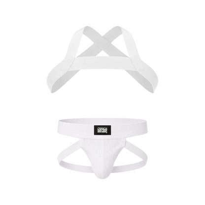 Barcode Berlin Multipack 1x Anton Jock White + 1x Harness Matt White