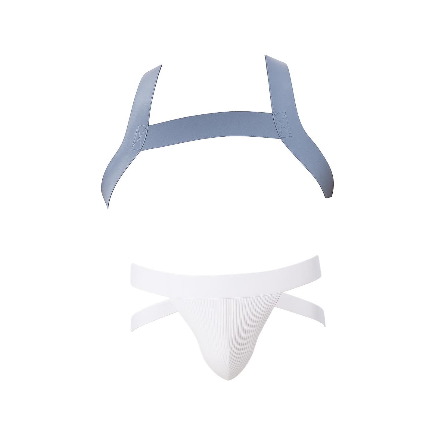 Barcode Berlin Multipack 1x Anton Jock White + Harness Matt Pop Bluebeige