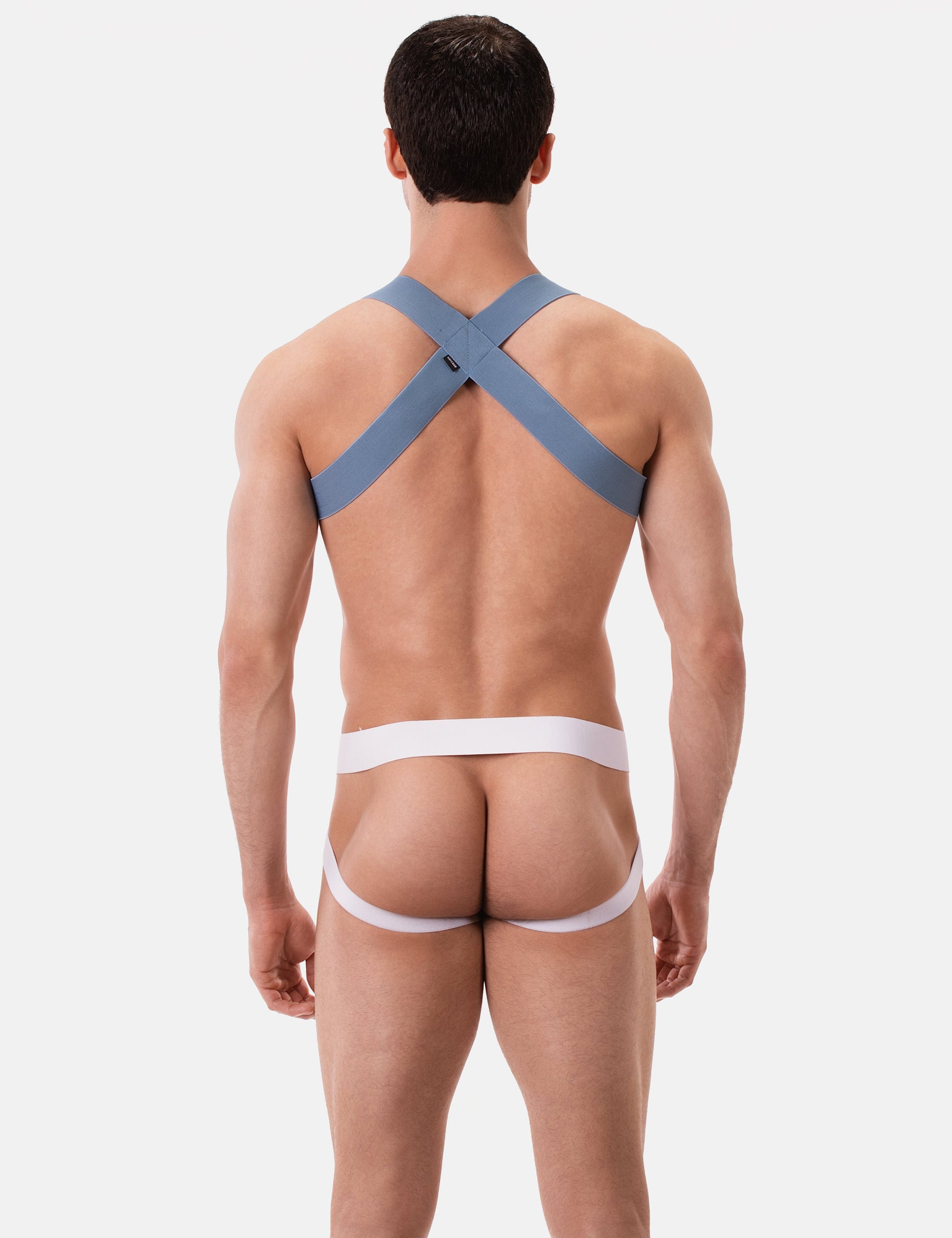 Barcode Berlin Multipack 1x Anton Jock White + Harness Matt Pop Bluebeige
