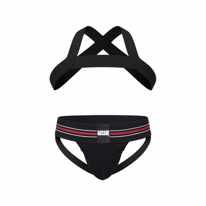 Barcode Berlin Monipakkaus 1x Boris Jockstrap + 1x Valjaat mattamusta