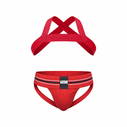 Barcode Berlin Multipack 1x Boris Jockstrap + 1x Harness Matt Red