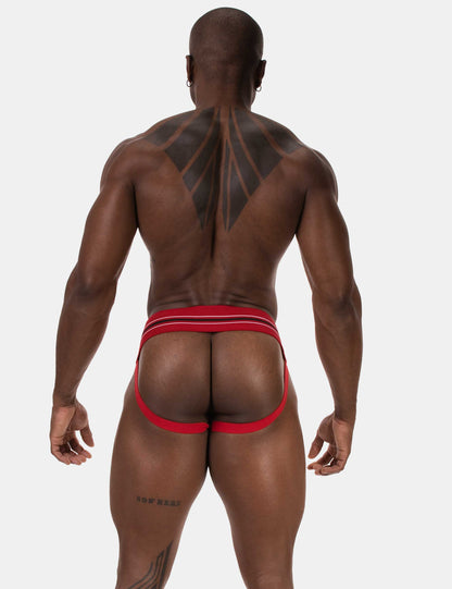 Barcode Berlin Multipack: 1x Boris Jockstrap + 1x Harness, Mattrot