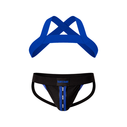 Barcode Berlin Multipack 1x Mesh Jock Tel Black-Blue + 1x Matt Harness Royal
