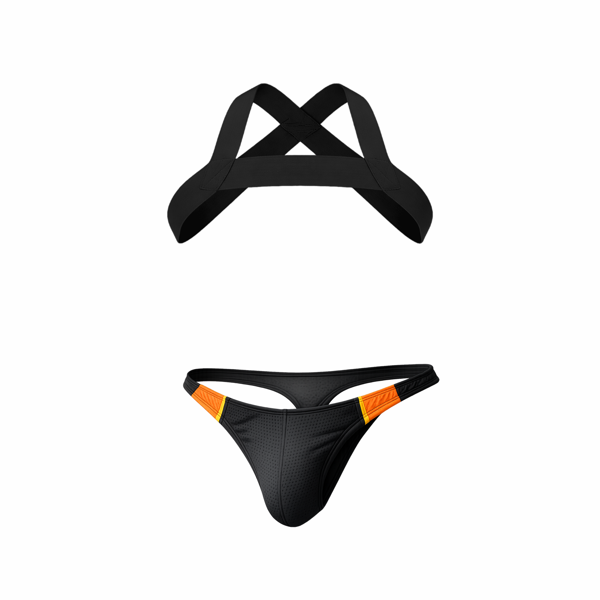 Barcode Berlin Multipack 1x RONAK Tanga + 1x MATT Harness Schwarz