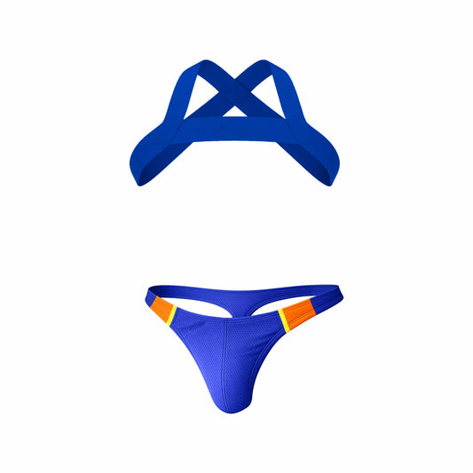 Barcode Berlin Multipack 1x RONAK Thong + 1x MATT Harness Blue