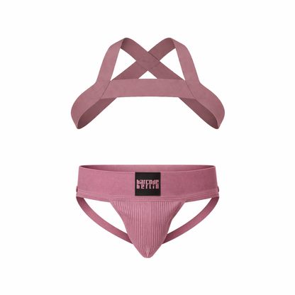 Barcode Berlin Multipack 1x Sergey Jockstrap + 1x Matt Pop Harness Brownishpurple