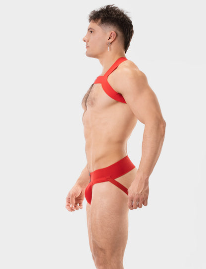 Barcode Berlin Multipack 1x Sergey Jockstrap + 1x Matt Pop Harness Redtomato