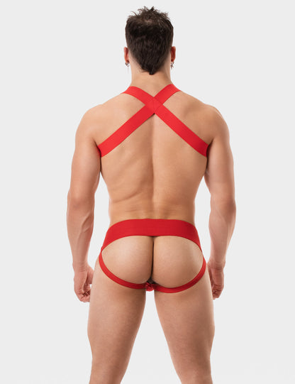 Barcode Berlin Multipack 1x Sergey Jockstrap + 1x Matt Pop Harness Redtomato