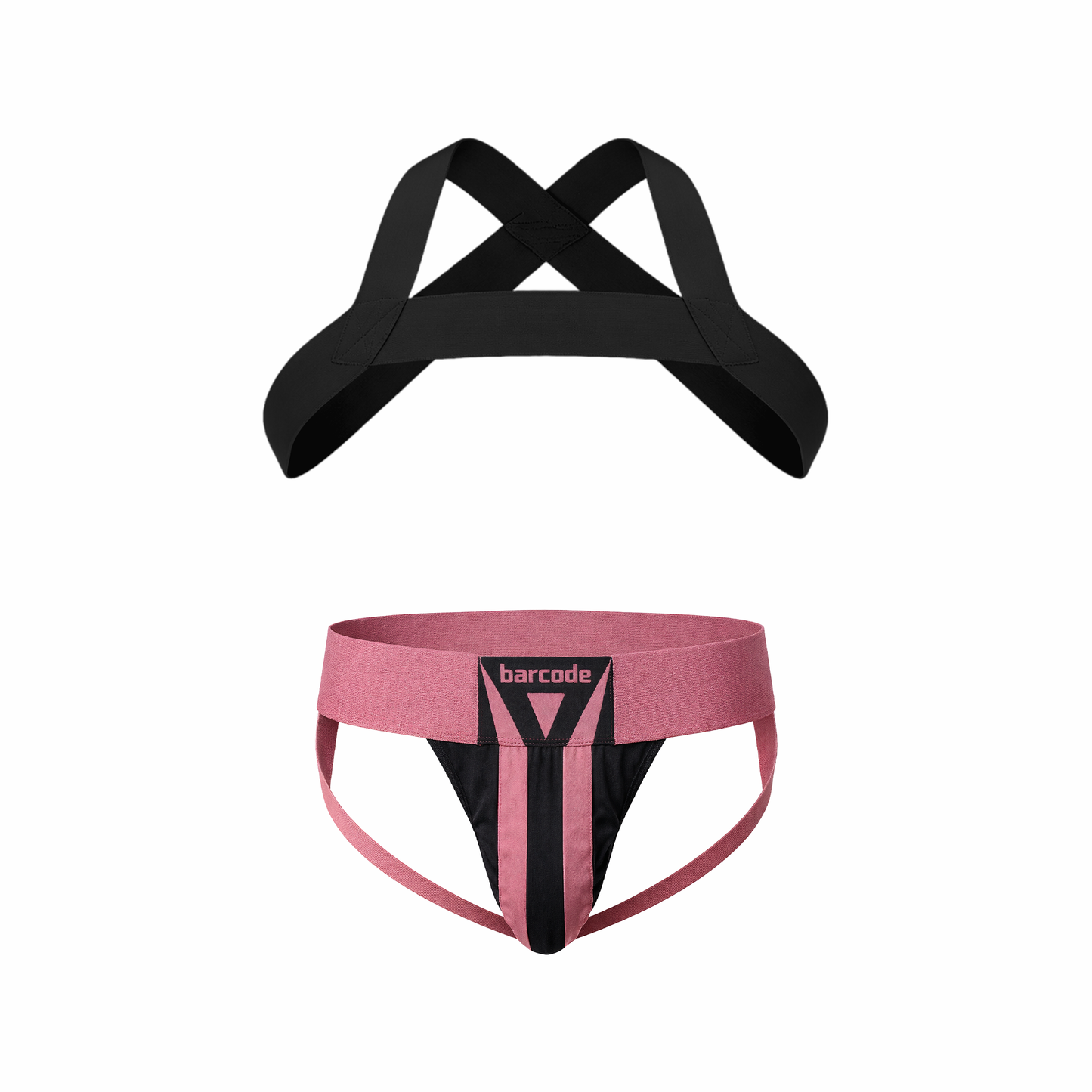 Barcode Berlin Multipack 1x Zuri Jockstrap Brownishpurple/Black + 1x Harness Matt Black